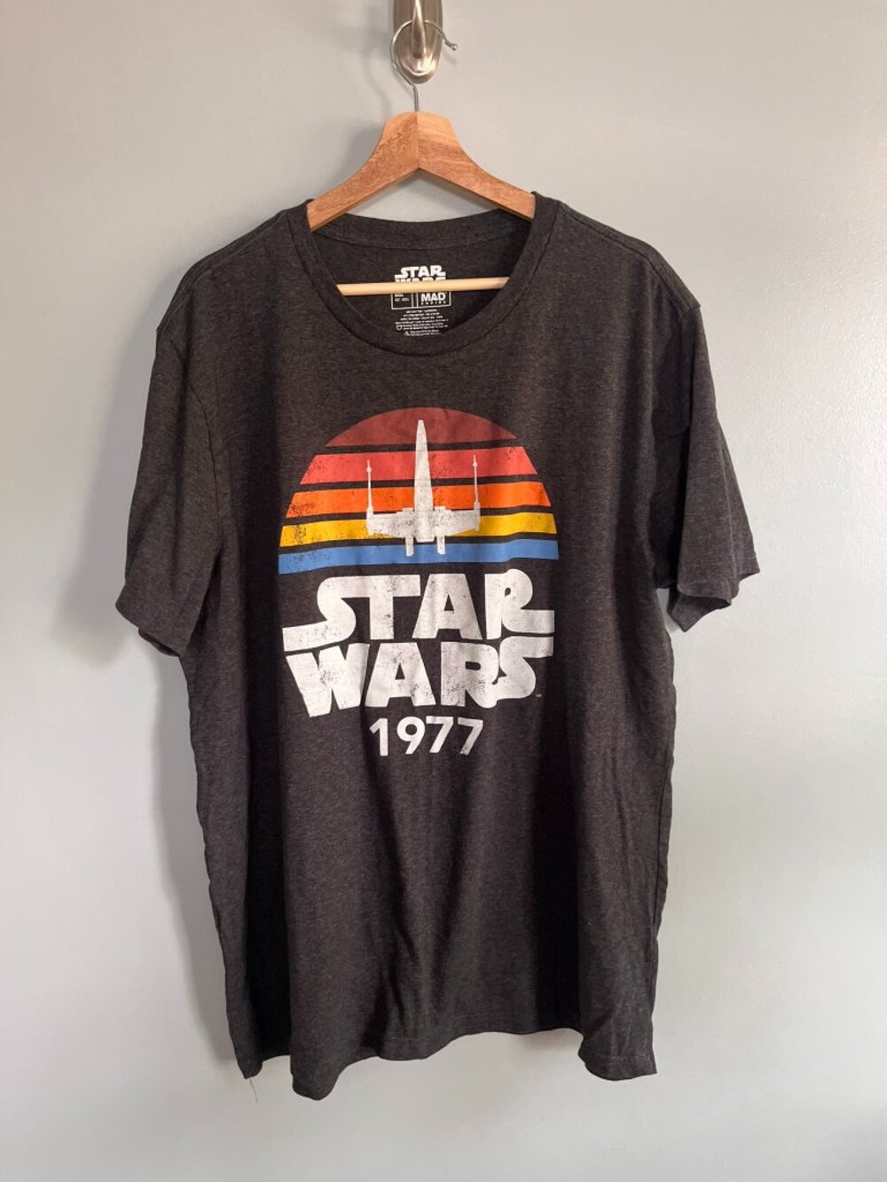 Retro Grey Star Wars Tee